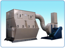 Vortex 1200 model in a plastic structure for corrosive particles extraction